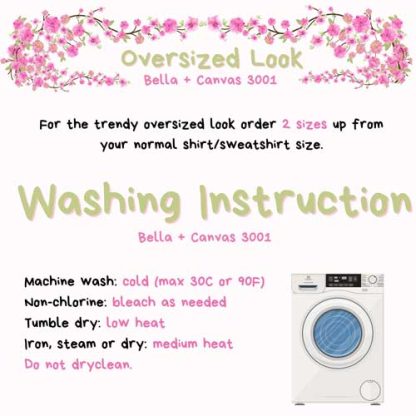 Washing instructions